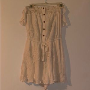 NWT American Eagle White Off-The-Shoulder Romper